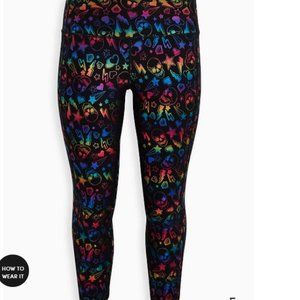 Torrid BNWT Skull Foil Print Active Leggings 2X